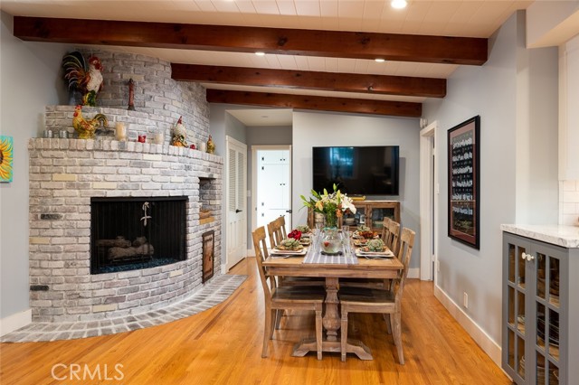 Host your guests in this dining room with room for everyone.