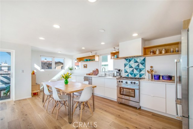 Stunning contemporary kitchen with big Ocean views.