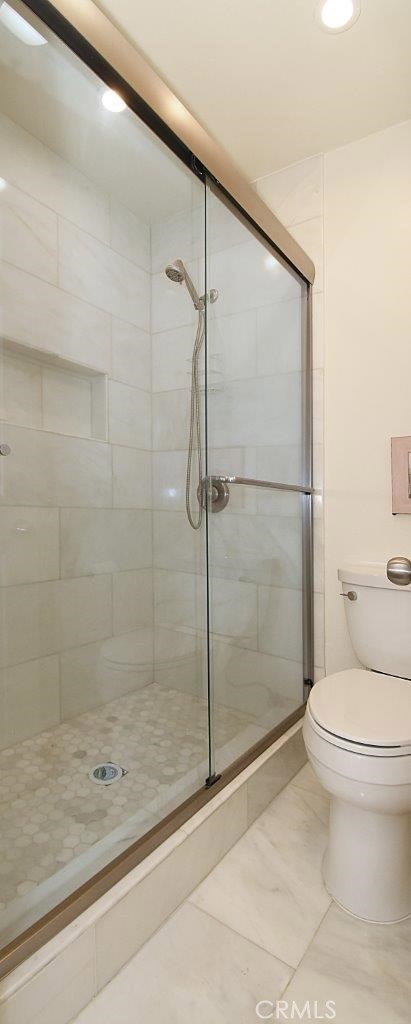 Private Shower & Toilet in Master Bathroom