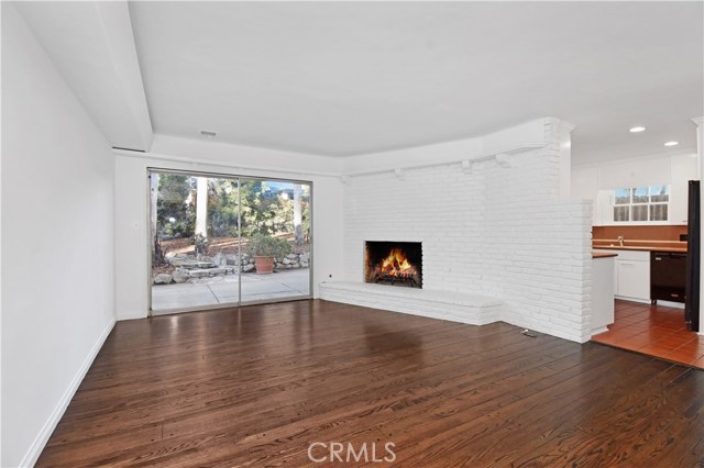 Family Room with slider leading to back yard.