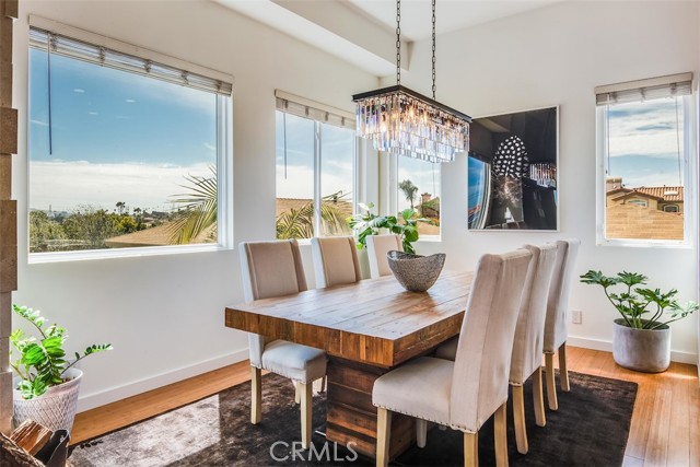 Beautiful dining area with city, neighborhood and PV views in every direction