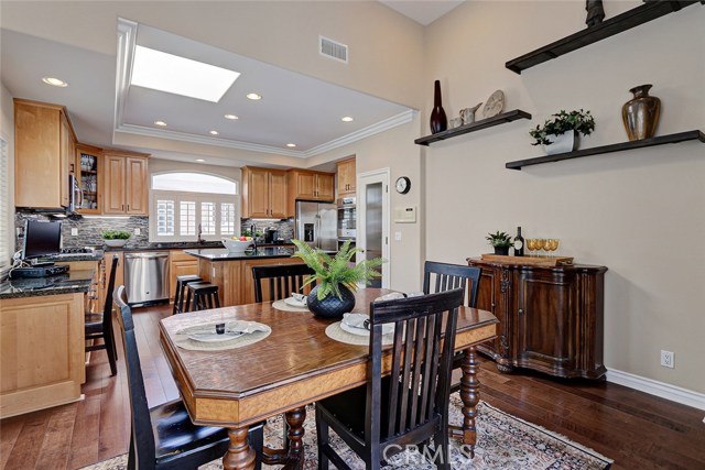 Skylights flood this home with sunlight