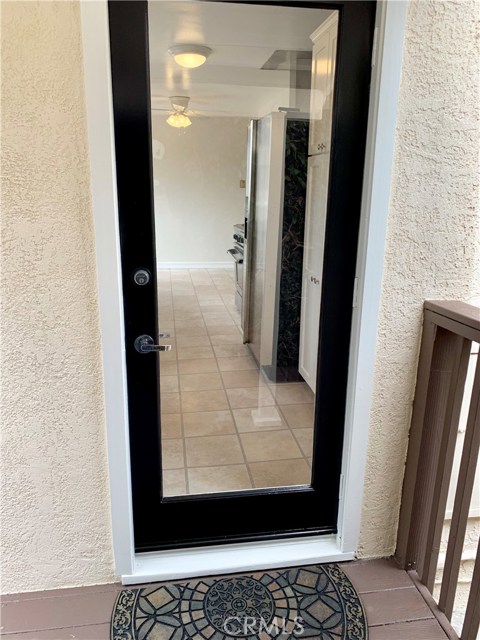 Back door into kitchen pantry area.