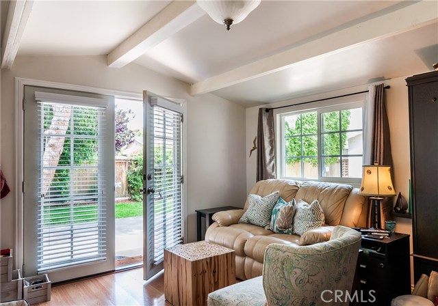 Interior of the detached room is quite nice. Could be a perfect studio or office.