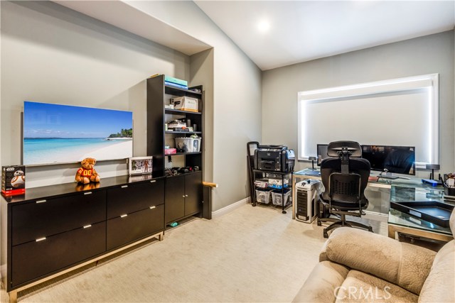 Guest bedroom currently being used as an office