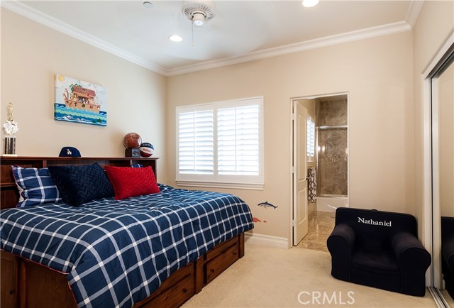 This mini master en-suite is one of three additional bedrooms.