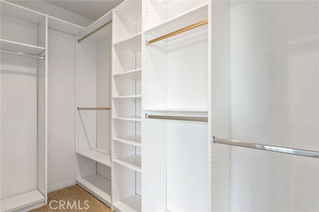 Custom closet in the primary suite.[upstairs]