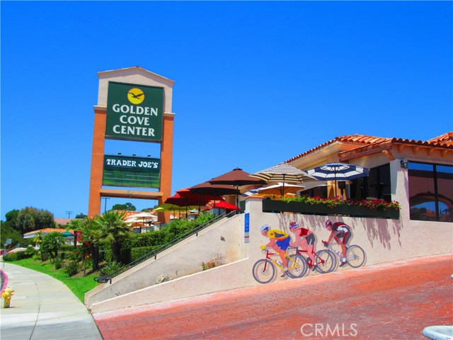 Walk to adjacent Golden Cove Shopping Center for Dining, Coffee or to Trader Joe's Market