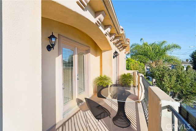 Virtually staged wrap around balcony