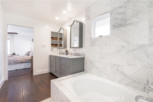 Master bath facing master bedroom