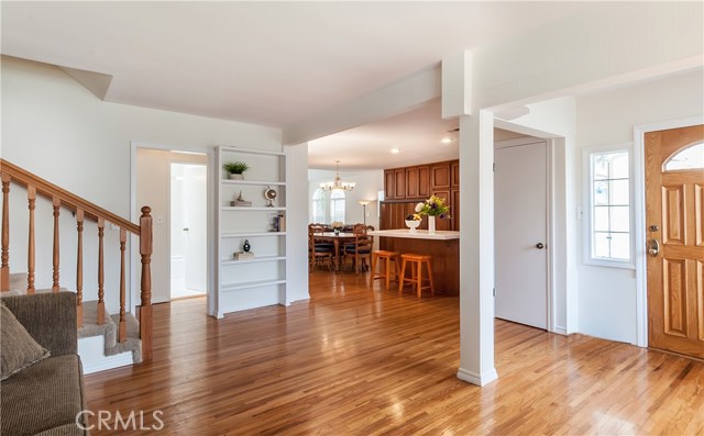 Entry, Living Room and Kitchen all have oak hardwood floors. Bright living room and front facing bay window.  All new interior paint and carpeting.