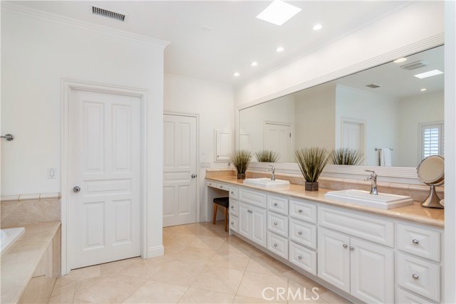 Master Bath with generous counterspace