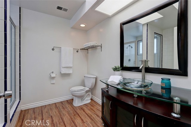Master bath with skylights