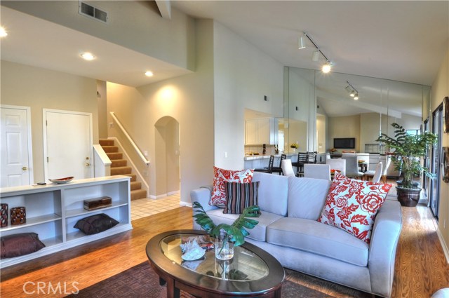 Entry Living area, open floor plan