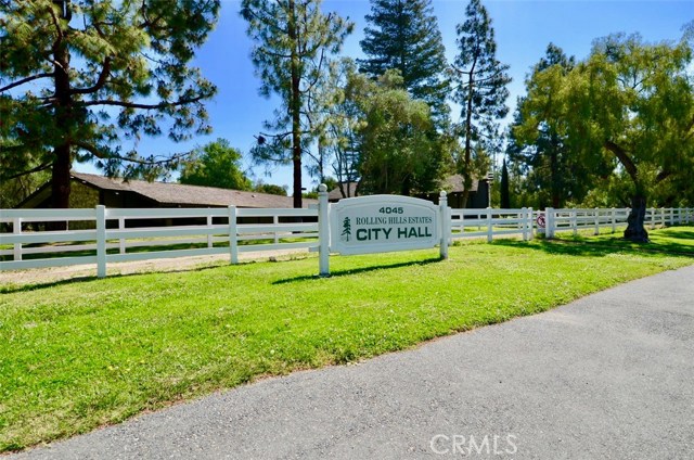 Rolling Hills City Offices and Planning Department located along Palos Verdes Drive North at Crenshaw.