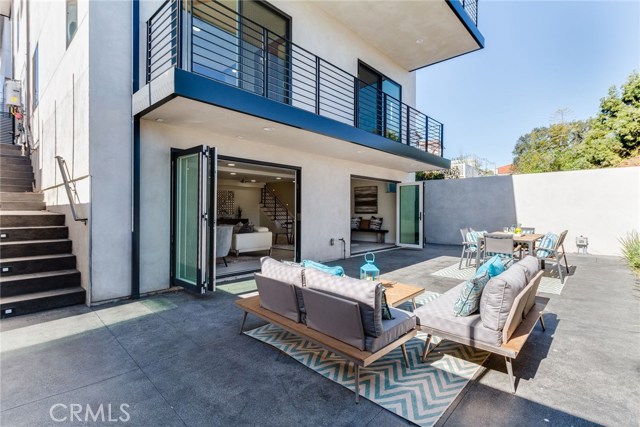 Great room opens to private backyard