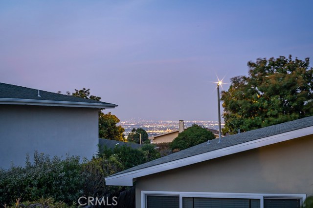 Patio city lights... downtown in a distance