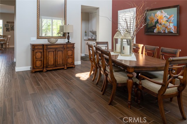 Dining room leading to butler's pantry and kitchen