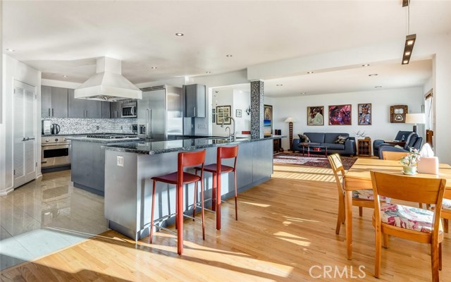 Kitchen / Family Room with Panoramic Ocean View