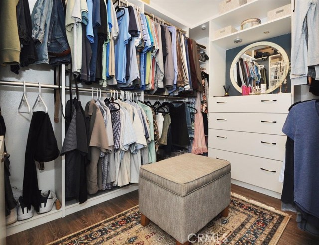 Master bedroom walk-in closet