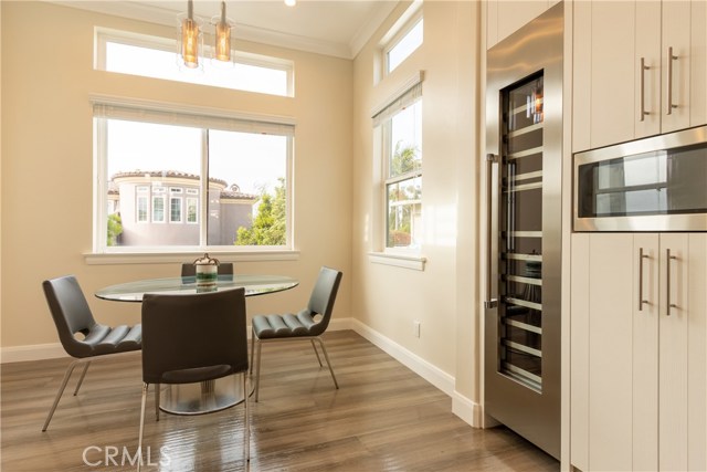 Breakfast nook and wine cooler