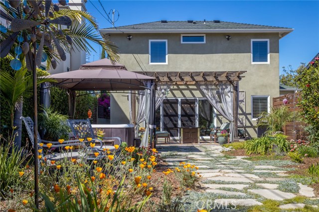 Landscaped garden area.