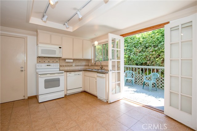 Kitchen with French Doors to Deck-Patio