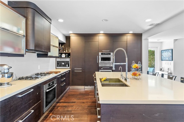 Close up of the kitchen. Tons of storage!!!