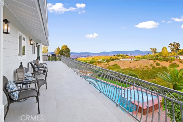 Beautifully wide balcony that wraps entire back of the house
