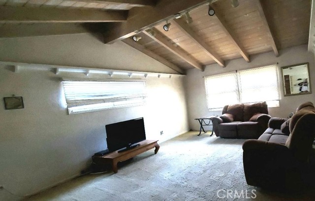 View of Living room from fireplace.