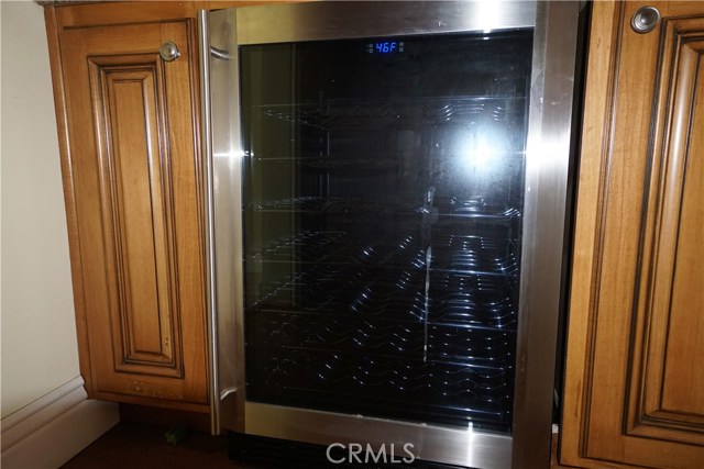 Beverage refrigerator in butler's pantry