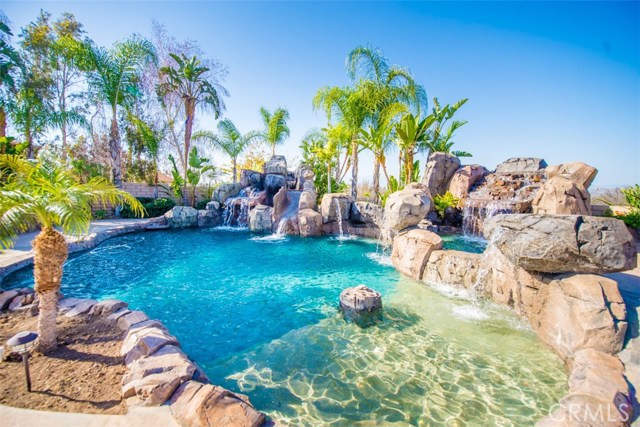 Rock Pool with Spa, Waterfalls, and Slide.