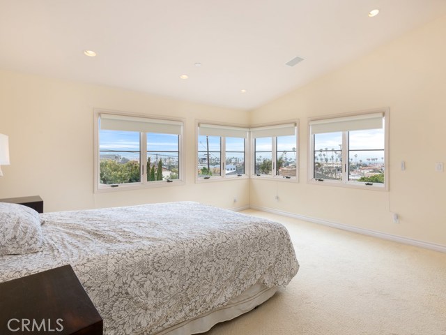 Panoramic Views of Ocean & Palos Verdes from Master Bedroom

