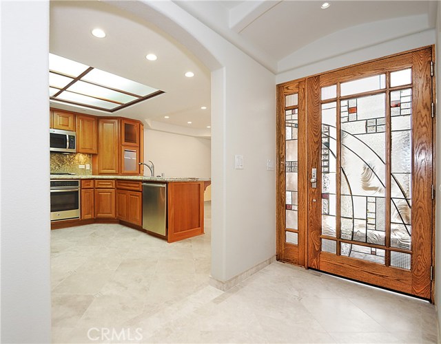 Front Entry into Kitchen