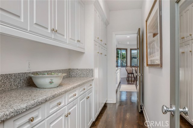 Large Butler's Pantry Between Dining Room and Kitchen