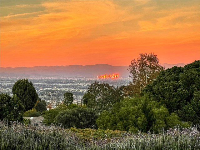 Winter sunsets show downtown LA in a dramatic light!