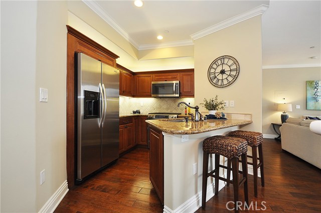 Kitchen with gas range