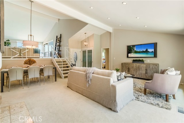 Recessed lights and plug for flat screen TV on the wall in the family room