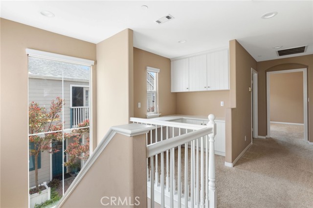 Upstairs office area