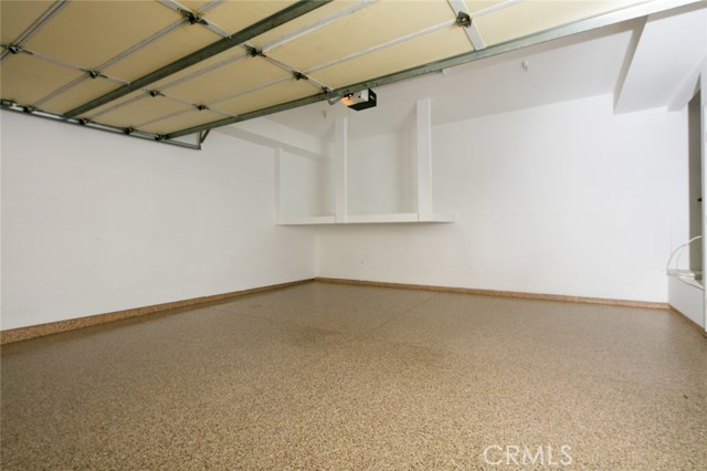 Extra Large Garage with storage rack