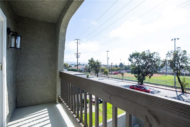 Enjoy a view of the park from your master bedroom
