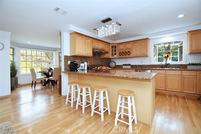 Breakfast Counter in the Kitchen