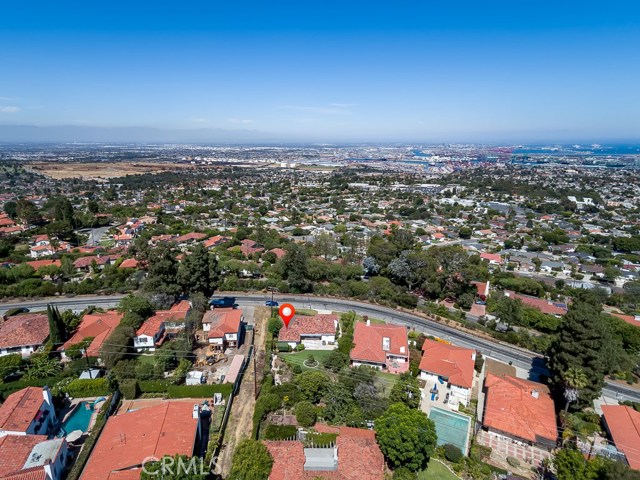 City and mountain view from West