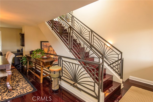 Stunning wrought iron railings are throughout the home!