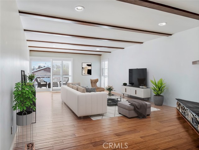 Virtually Staged Living Room