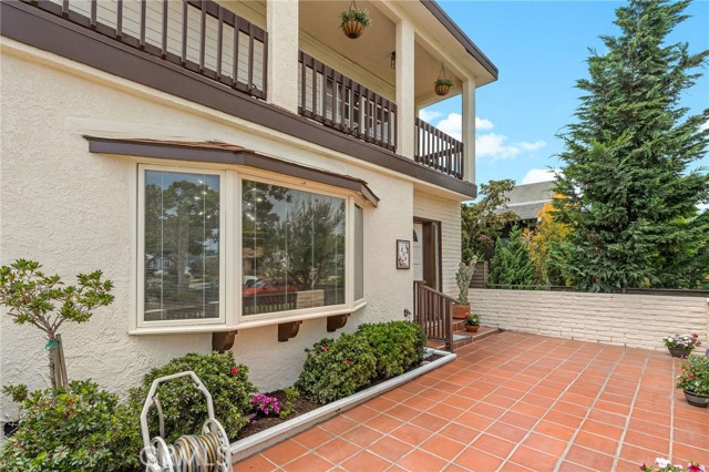 Front courtyard, gated for the kids and pets