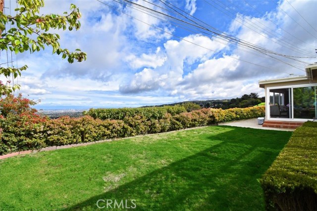 Grassy Backyard Looking Out to View