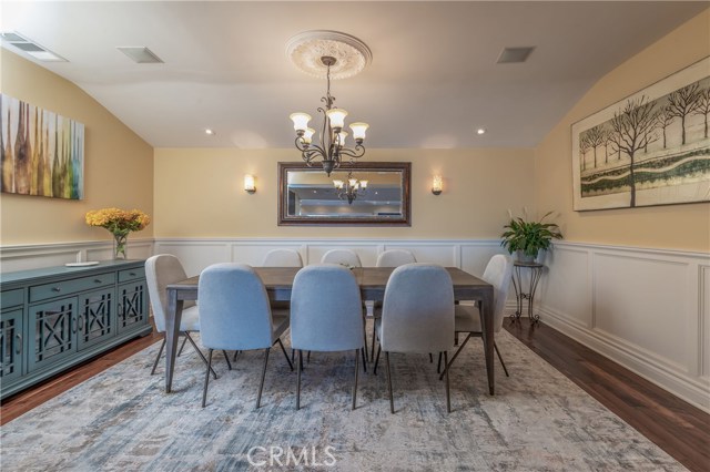 Beautiful formal dining room with views!