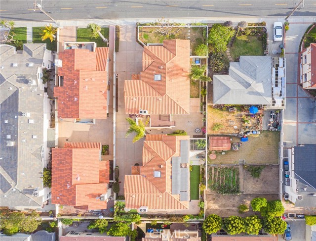 Overhead aerial view of home