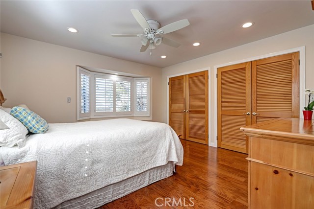 Master bedroom at the front of the house.